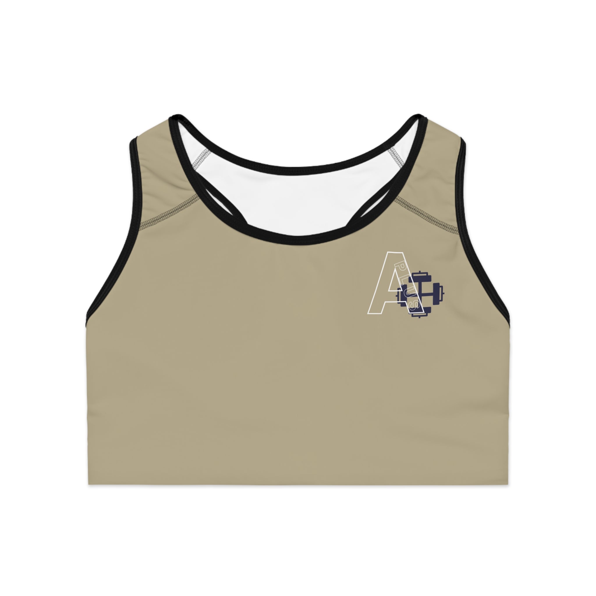 Minimalist A+ Logo Women's Athletic Top - Beige