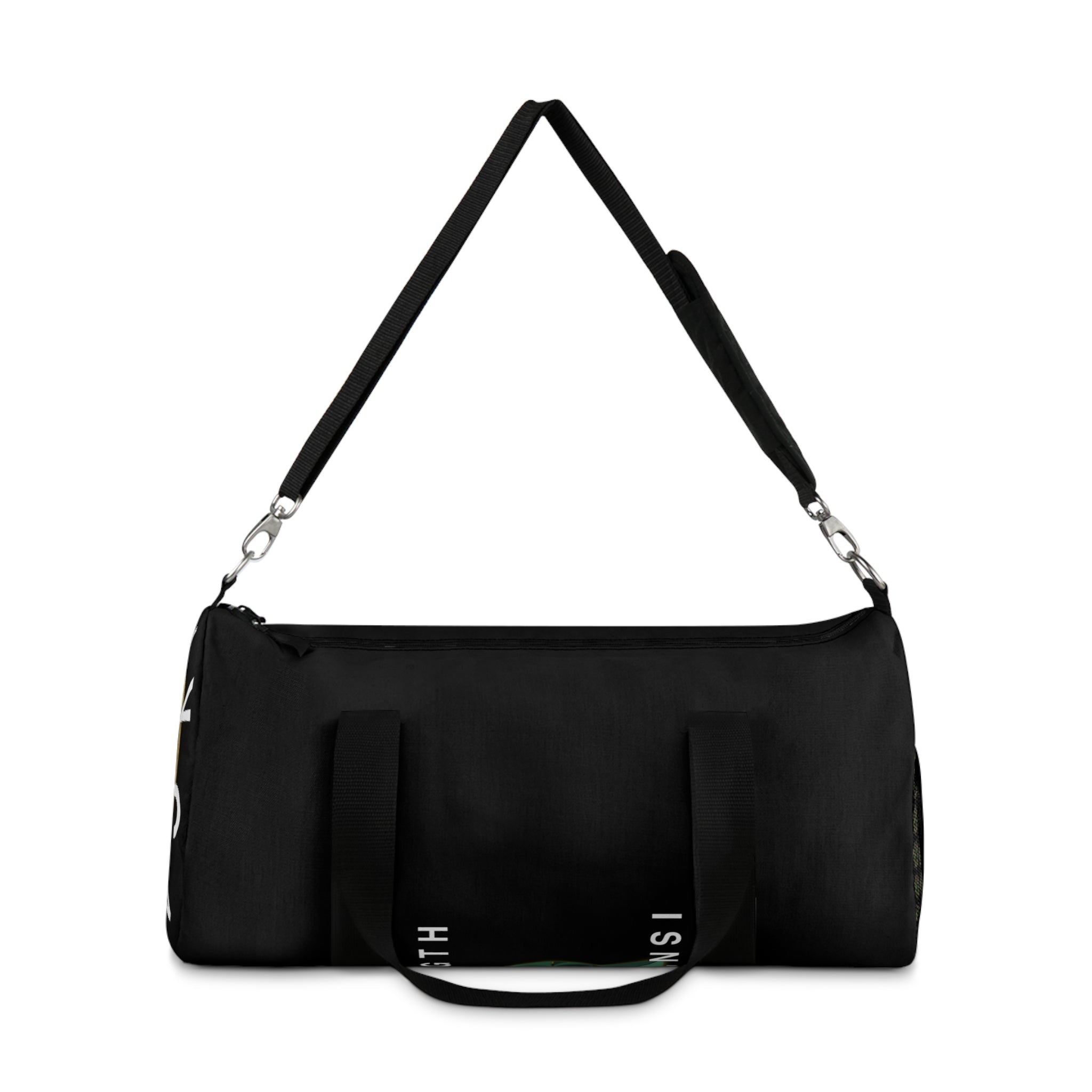 Only Carry What Serves A+ Gym Tote - Black