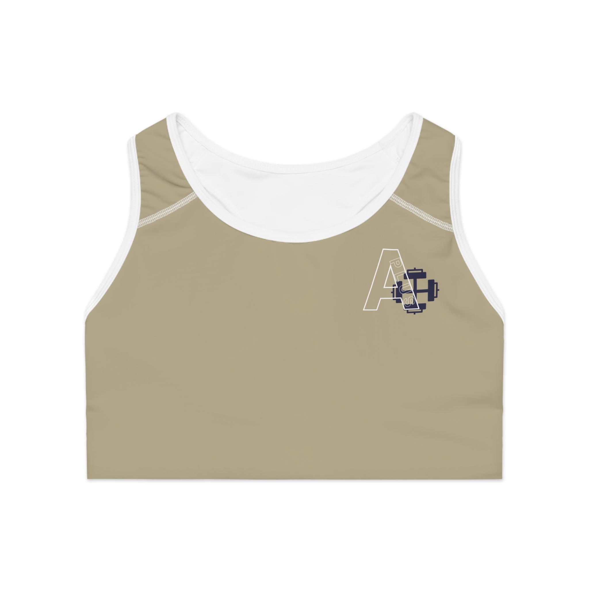 Minimalist A+ Logo Women's Athletic Top - Beige