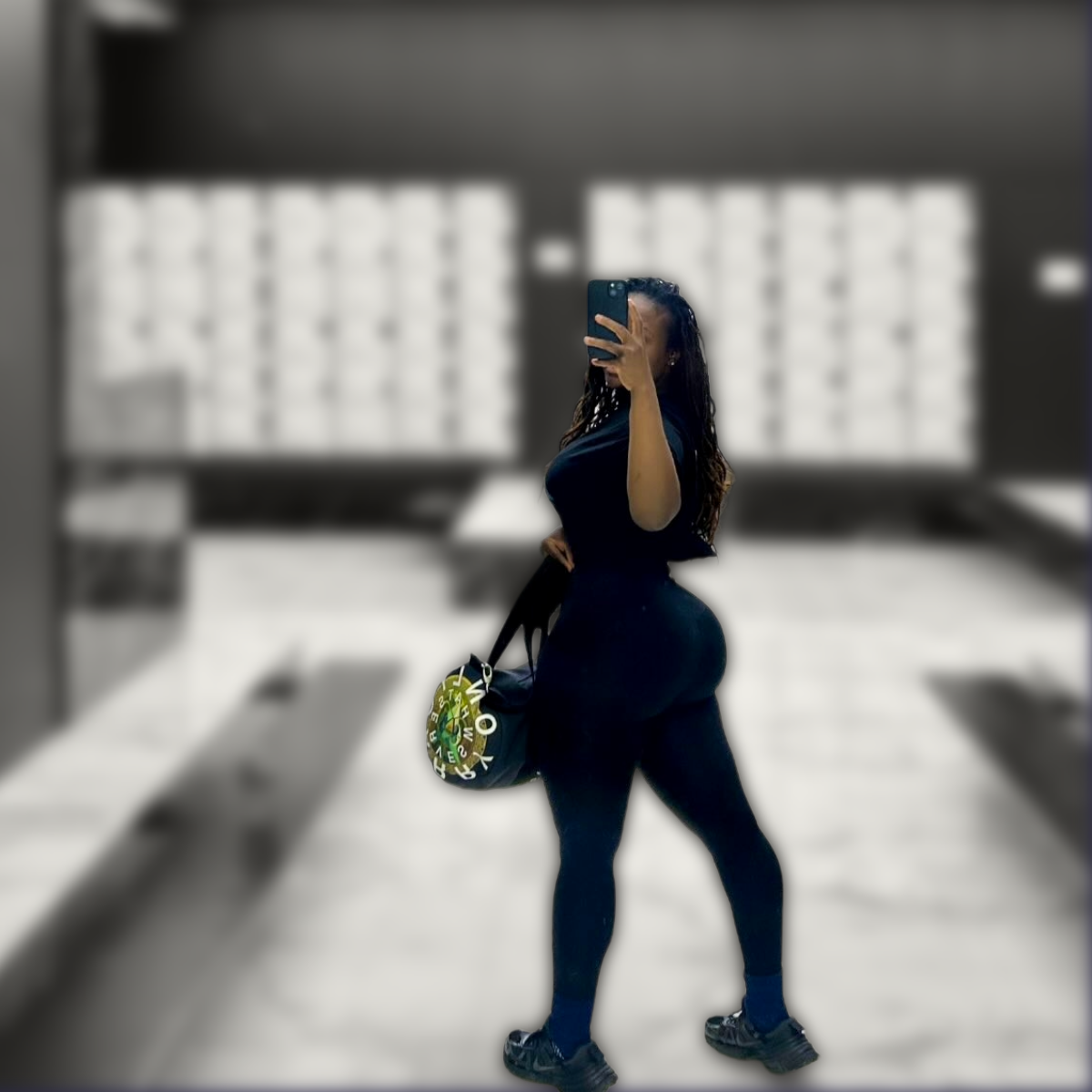 Only Carry What Serves A+ Gym Tote - Black